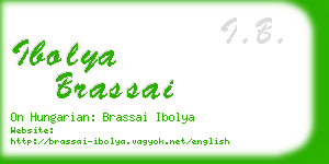 ibolya brassai business card